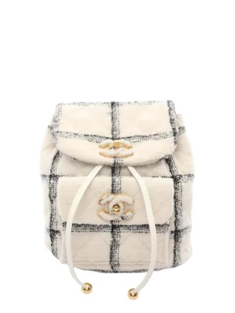 2021 coco mark tweed backpack by CHANEL 