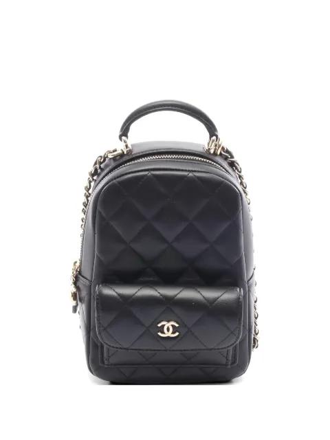 2021 mini diamond-quilting backpack by CHANEL 