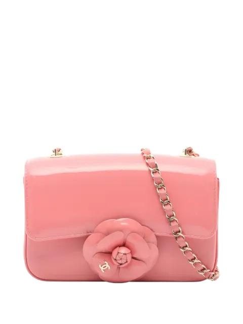 2021s Camellia logo-plaque cross body bag by CHANEL 