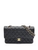 2021s Double Flap matelassé leather shoulder bag by CHANEL 