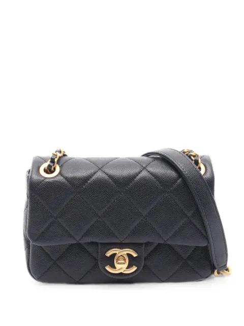 2021s mini Matelassé flap shoulder bag by CHANEL 