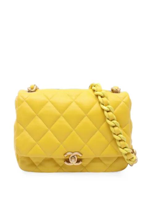 2021s mini Matelasse chain shoulder bag by CHANEL 