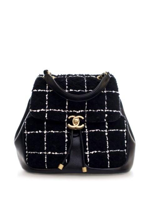 2023-2024 CC Tweed backpack by CHANEL