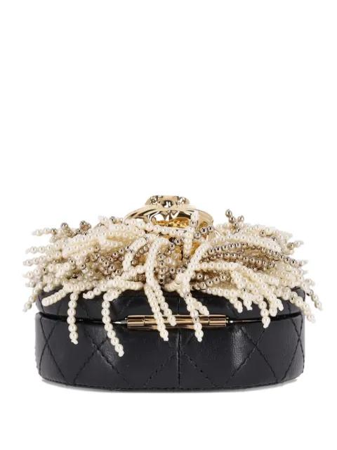 2024 mini lion-head embellished cross-body clutch by CHANEL 