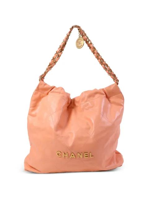 22 CC quilted tote bag by CHANEL 