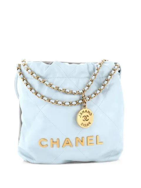 22 Chain Hobo Quilted Calfskin Mini crossbody bag by CHANEL 