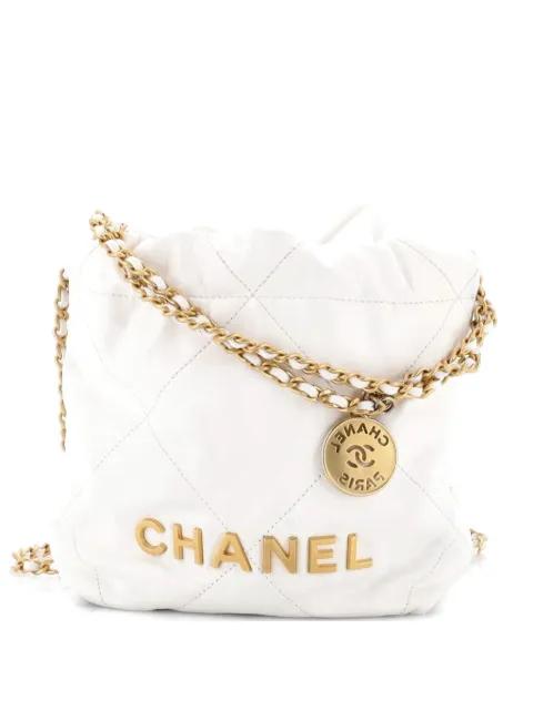 22 Chain Hobo Quilted Calfskin Mini crossbody bag by CHANEL 