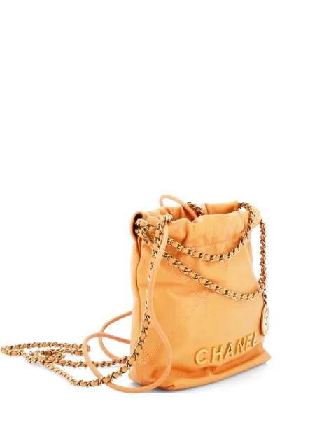 22 Chain Hobo Quilted Calfskin Mini crossbody bag by CHANEL 