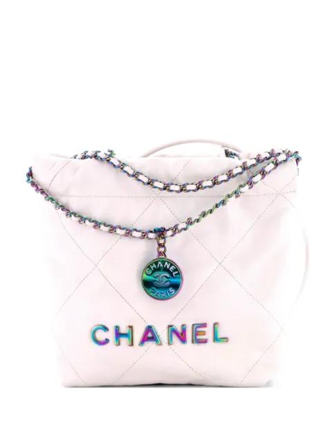 22 Chain Hobo Quilted Calfskin Mini crossbody bag by CHANEL 