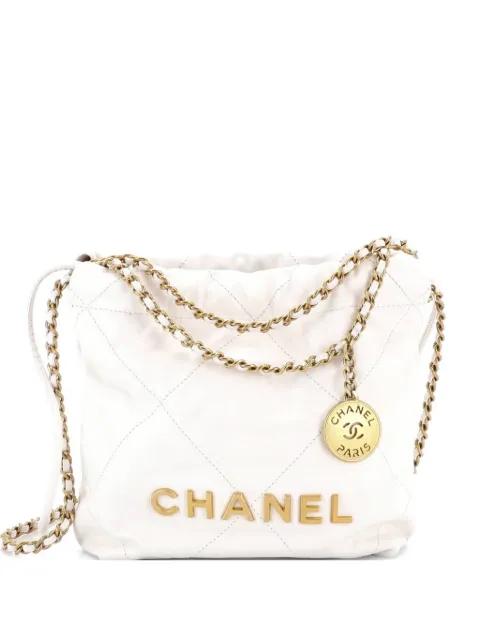 22 Chain Hobo Quilted Calfskin Mini crossbody bag by CHANEL 