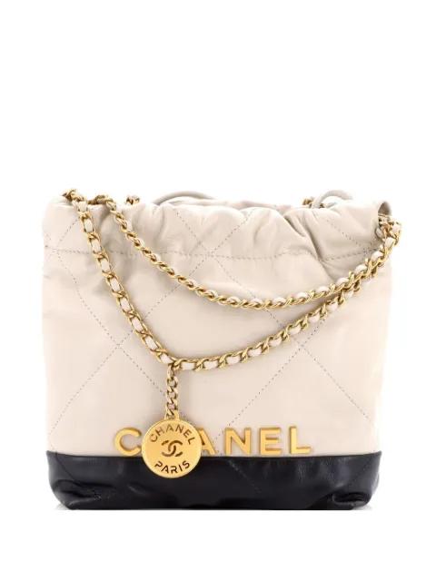 22 Chain Hobo Quilted Calfskin Mini crossbody bag by CHANEL 