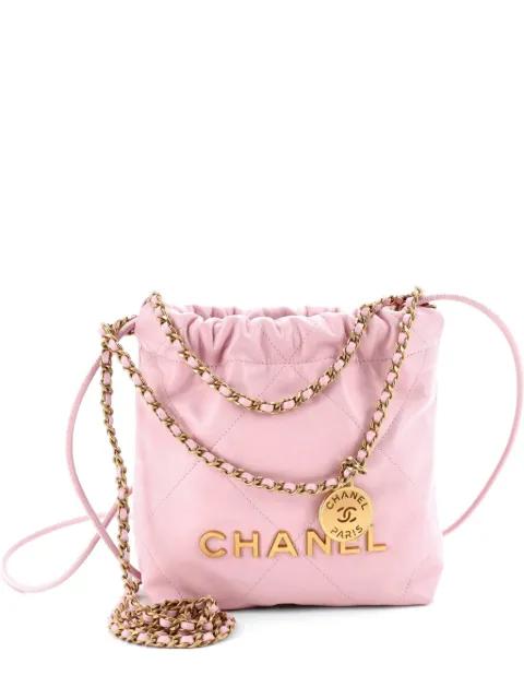 22 Chain Hobo Quilted Calfskin Mini crossbody bag by CHANEL 