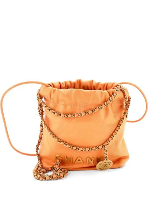 22 Chain Hobo Quilted Calfskin Mini crossbody bag by CHANEL 