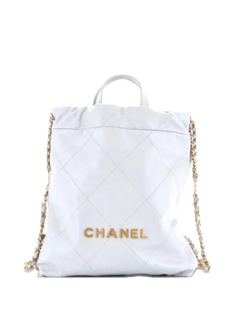 22 Chain Quilted Calfskin Medium backpack by CHANEL 22 Chain Quilted Calfskin Medium backpack by CHANEL