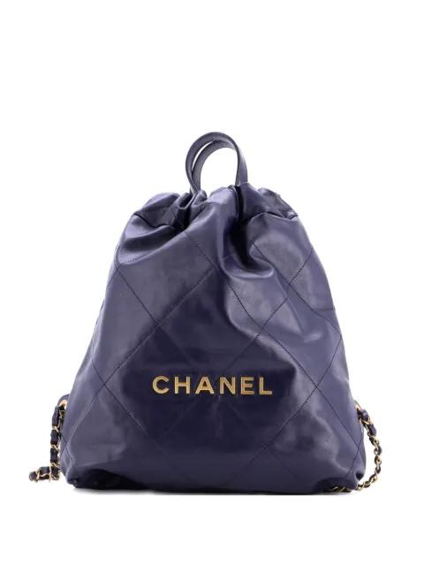 22 Chain Quilted Calfskin Medium backpack by CHANEL 22 Chain Quilted Calfskin Medium backpack by CHANEL