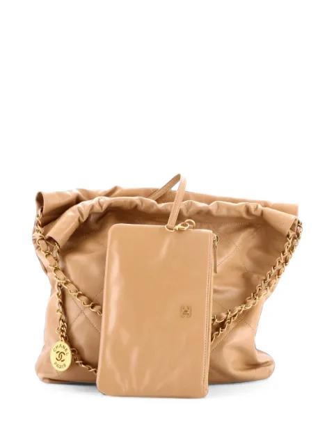 22 Chain Quilted Calfskin Small hobo bag by CHANEL 