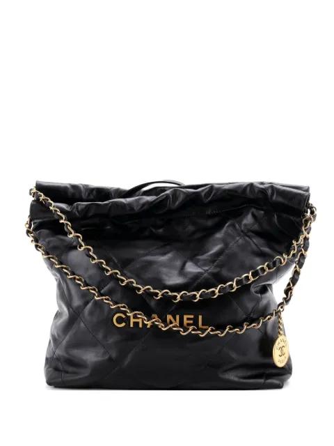 22 Chain Quilted Calfskin Small hobo bag by CHANEL 