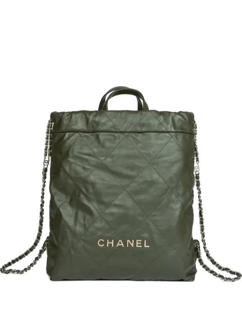 22 quilted backpack by CHANEL 
