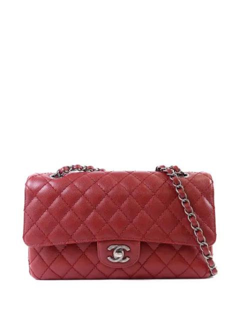 25 Classic Double Flap CC turn-lock shoulder bag by CHANEL 