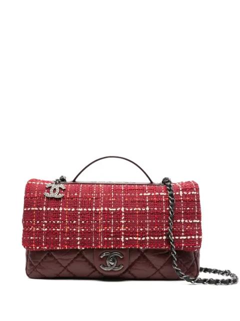 Airlines tweed flap shoulder bag by CHANEL 