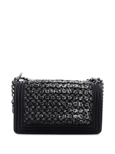 Boy Flap Bag Braided Tweed Old Medium crossbody bag by CHANEL Boy Flap Bag Braided Tweed Old Medium crossbody bag by CHANEL