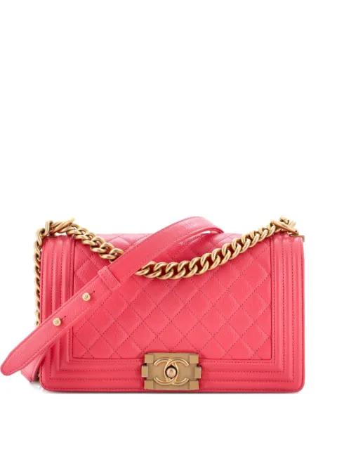 Boy Flap Bag Quilted Caviar Old Medium crossbody bag by CHANEL 