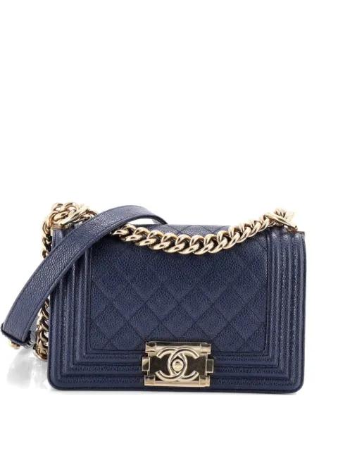 Boy Flap Bag Quilted Caviar Small crossbody bag by CHANEL 