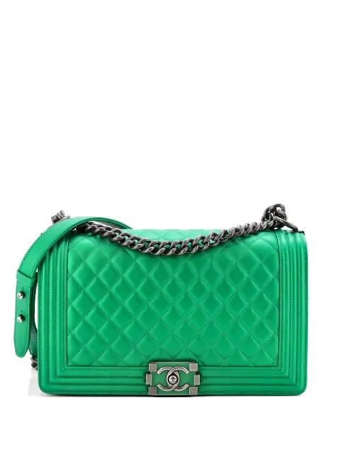 Boy Flap Bag Quilted Lambskin New Medium shoulder bag by CHANEL 