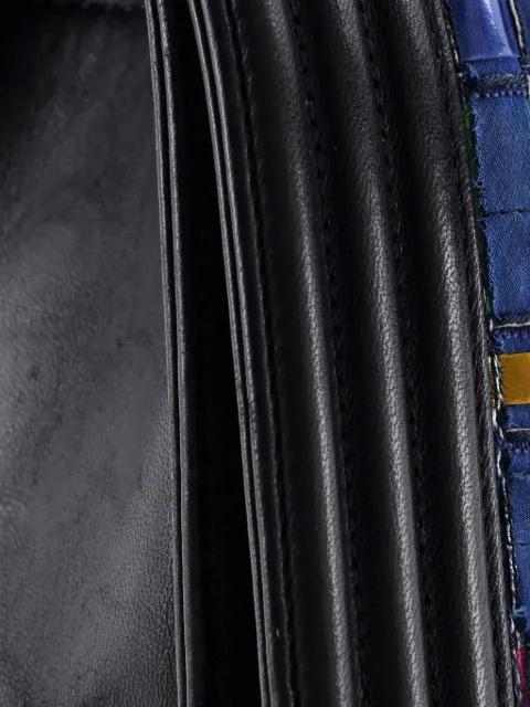 Boy Flap Bag Woven PVC with Lambskin Old Medium shoulder bag by CHANEL Boy Flap Bag Woven PVC with Lambskin Old Medium shoulder bag by CHANEL