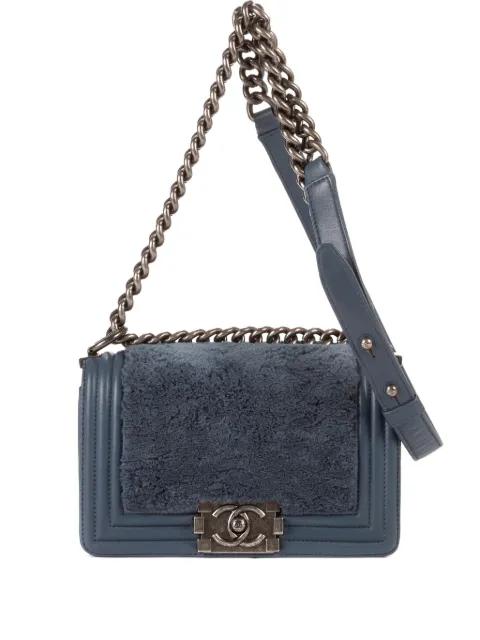 Boy Flap fur shoulder bag by CHANEL 