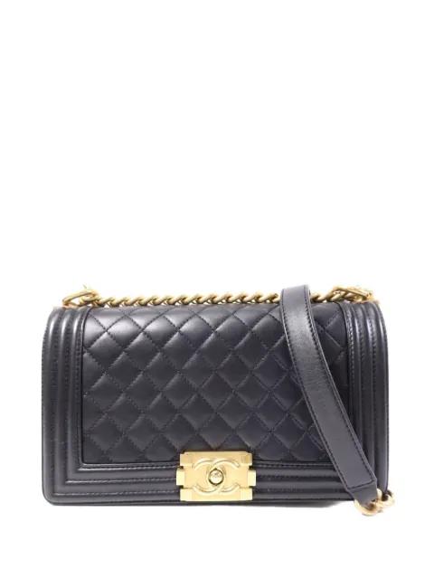 Boy quilted shoulder bag by CHANEL 