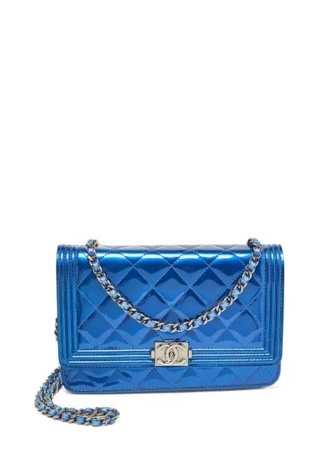 Boy wallet-on-chain quilted leather shoulder bag by CHANEL 