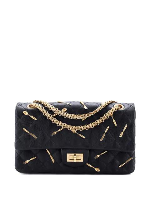 Brasserie Charms Reissue 2.55 Flap Bag Quilted Calfskin 225 shoulder bag by CHANEL Brasserie Charms Reissue 2.55 Flap Bag Quilted Calfskin 225 shoulder bag by CHANEL