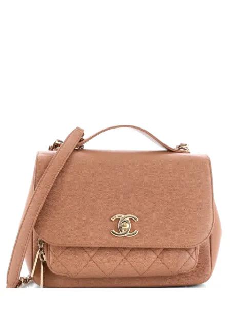 Business Affinity Flap Bag Quilted Caviar Small shoulder bag by CHANEL 