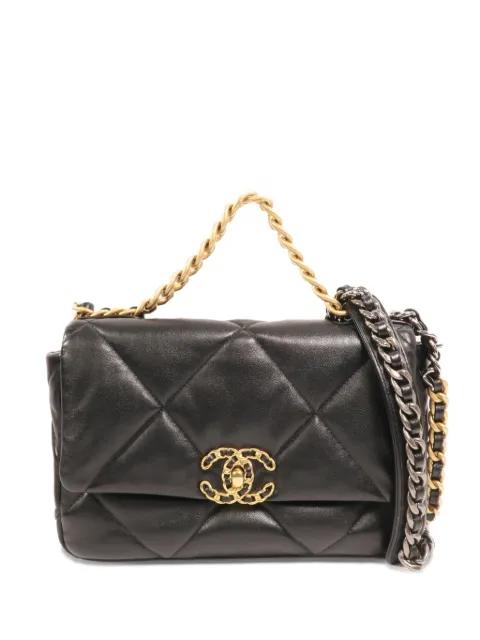 C19 quilted shoulder bag by CHANEL 