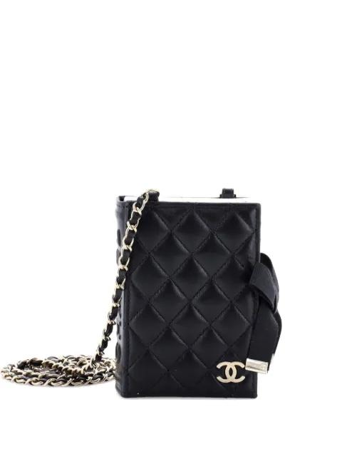 CC Book Card Holder with Chain Quilted Lambskin crossbody bag by CHANEL 