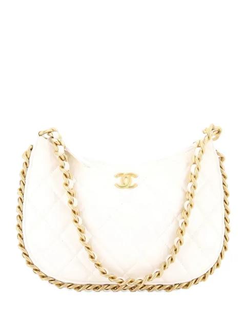 CC Chain Around Quilted Lambskin hobo bag by CHANEL 