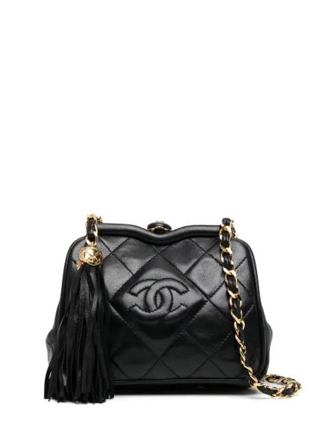 CC diamond-quilted belt bag by CHANEL 
