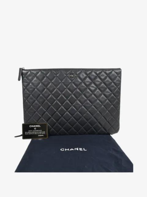 CC diamond-quilted clutch bag by CHANEL 