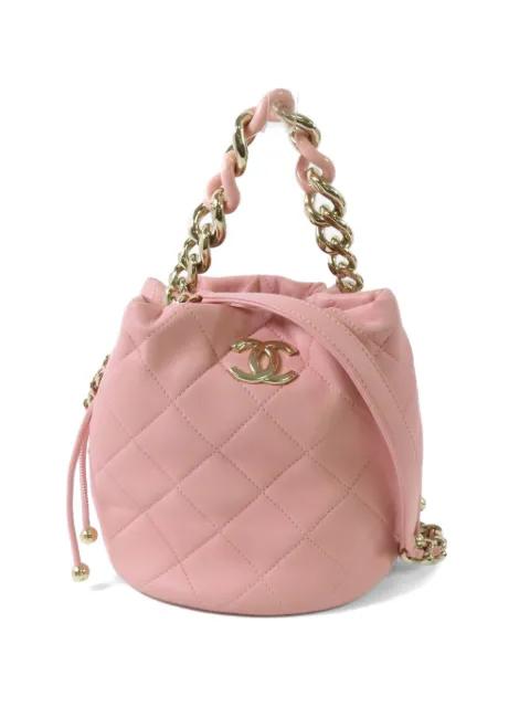 CC quilted bucket bag by CHANEL 