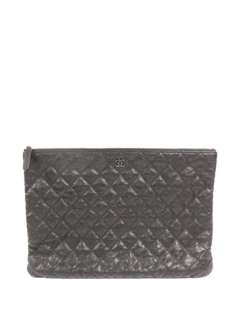 CC quilted clutch bag by CHANEL 