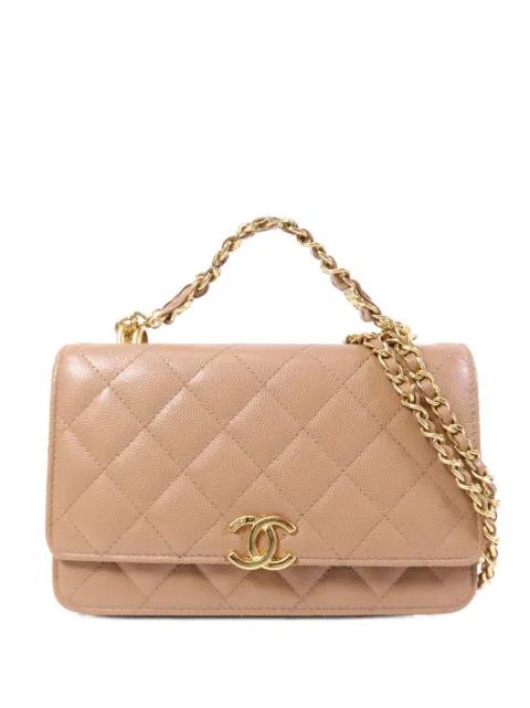 CC turn-lock diamond quilting shoulder bag by CHANEL 
