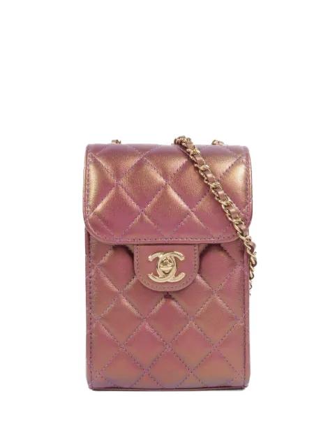 CC turn-lock phone shoulder bag by CHANEL 