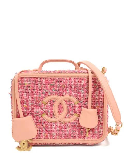 CC tweed vanity case by CHANEL 