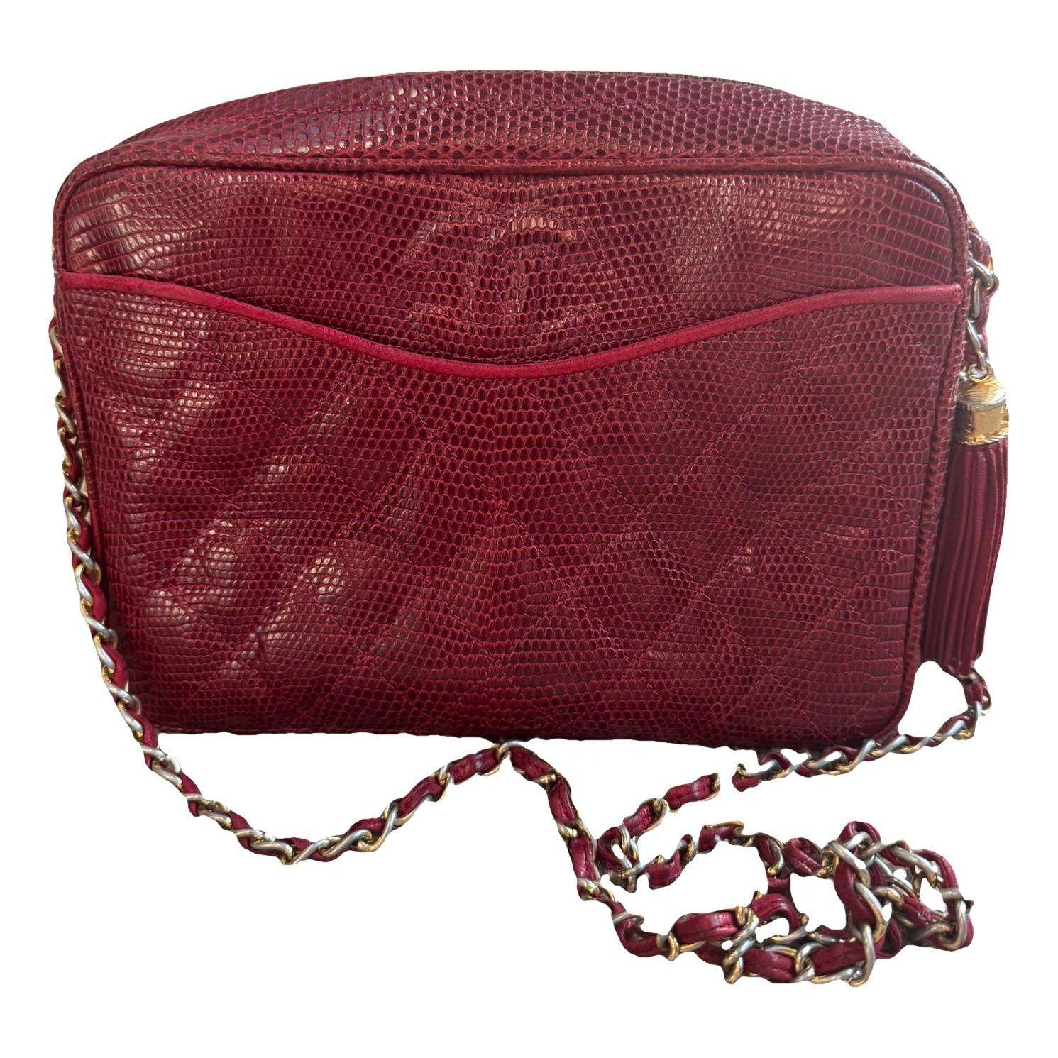 Camera lizard crossbody bag by CHANEL