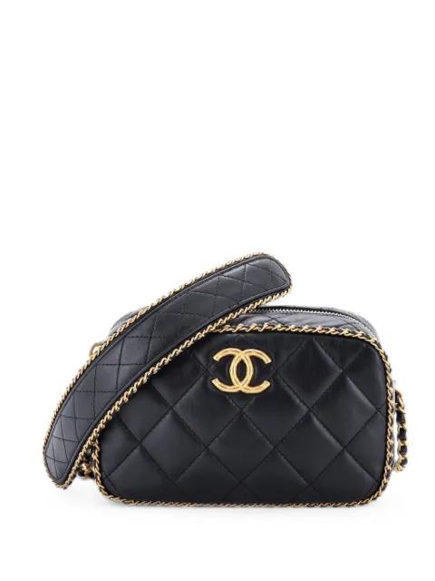 Chain Around CC Camera Case Quilted Lambskin Mini crossbody bag by CHANEL 