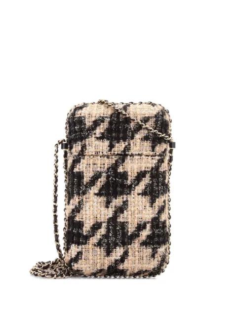 Chain Around Phone Holder Tweed and Ribbon crossbody bag by CHANEL 