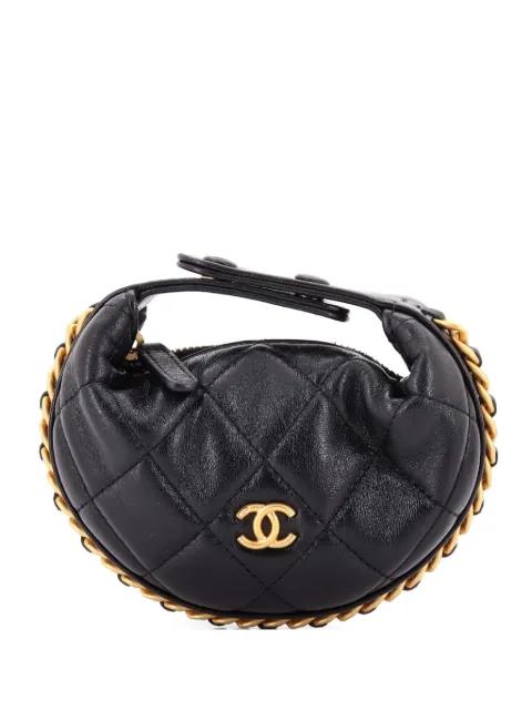 Chain Around Pouch Quilted Lambskin Extra Mini hobo bag by CHANEL 