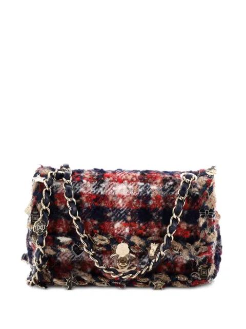Charms Classic Single Flap Bag Braided Quilted Tweed Mini crossbody bag by CHANEL 