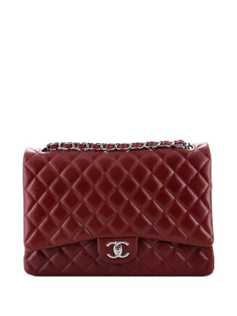 Classic Double Flap Bag Quilted Caviar Maxi shoulder bag by CHANEL Classic Double Flap Bag Quilted Caviar Maxi shoulder bag by CHANEL